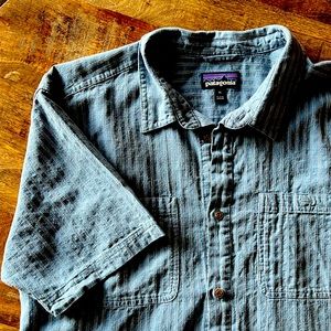 Mens Patagonia XL Hemp button down short sleeve shirt